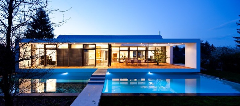 modern home is located in Karlsruhe, Germany.