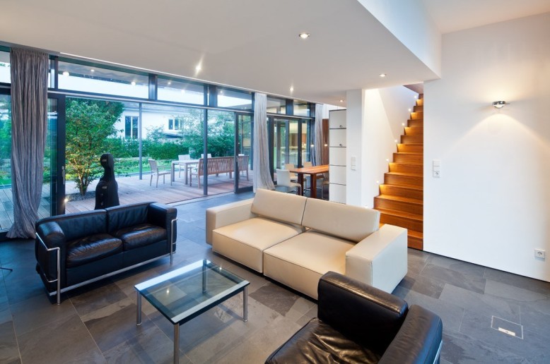 modern home is located in Karlsruhe, Germany.