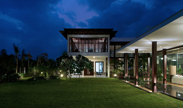 Modern residence located in Ahmedabad, India