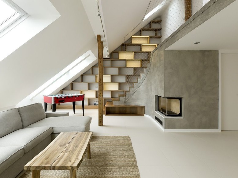 Rounded Loft in Prague by A1 Architects
