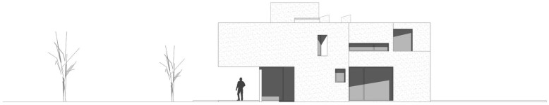 Compact two-storey house