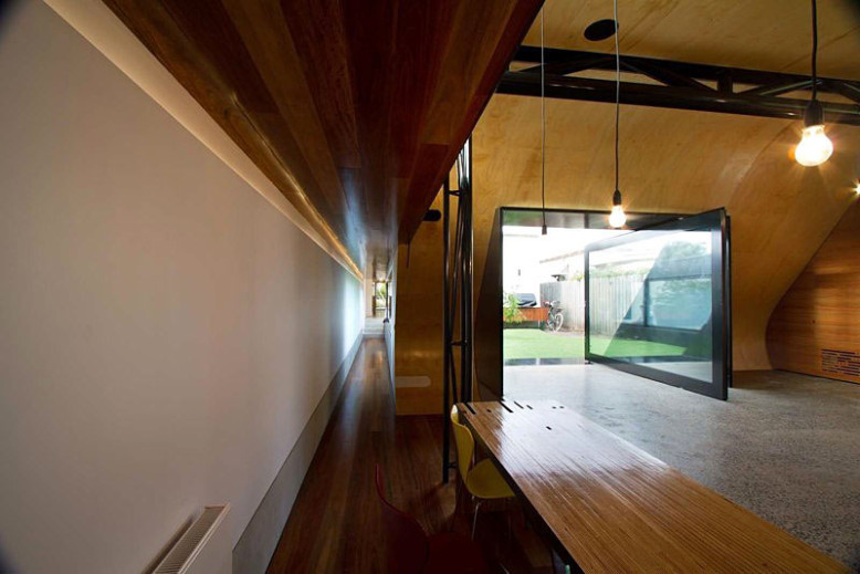 Modern extension to an existing small house