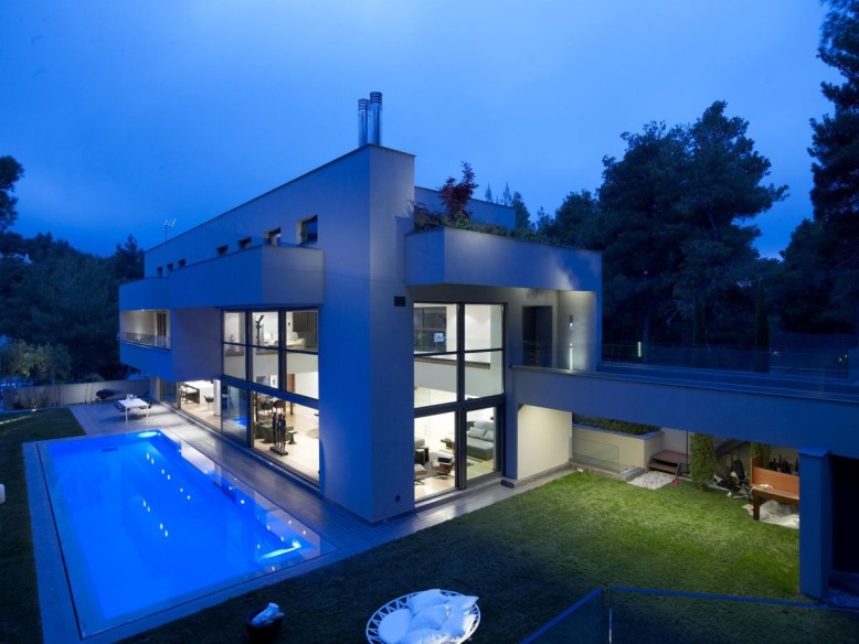 Modern House in Dionysos by Nikos Koukourakis & Associates