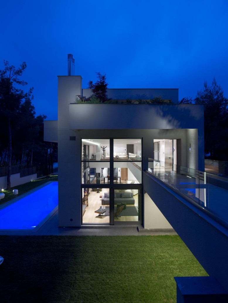 Modern House in Dionysos by Nikos Koukourakis & Associates