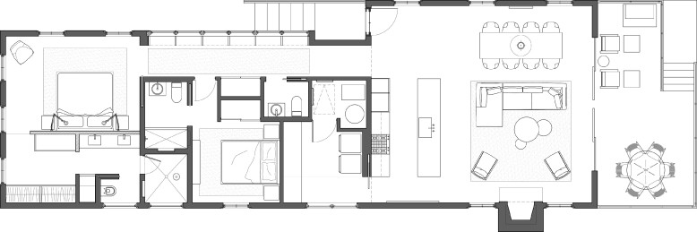 Elegant Cottage by Axis Mundi Design