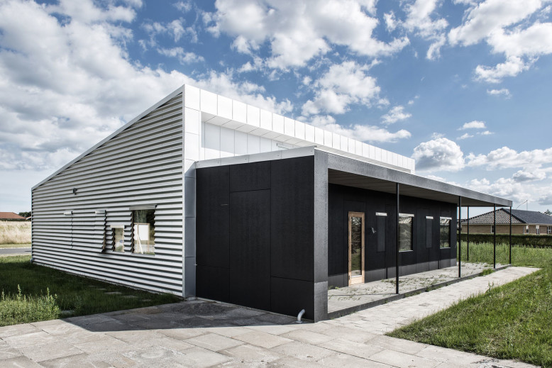 Prefabricated Shipping container house in Denmark
