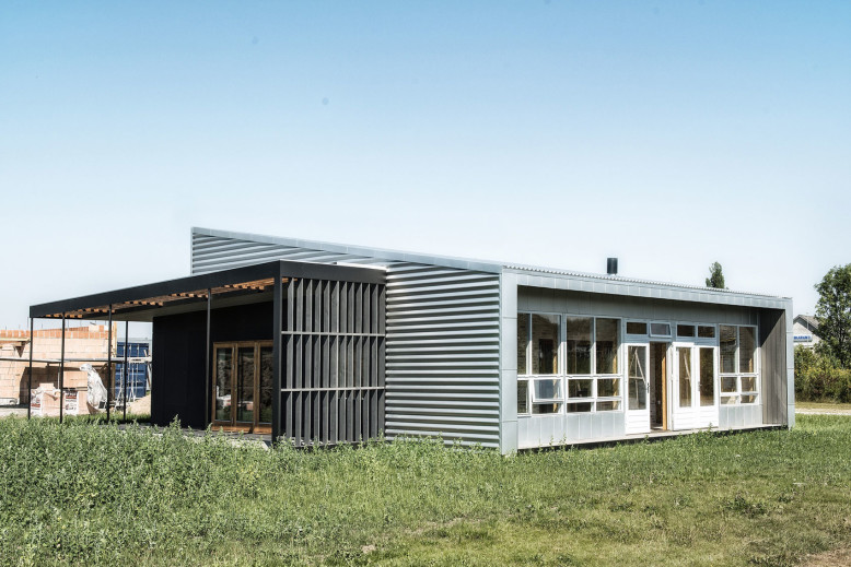 Prefabricated Shipping container house in Denmark