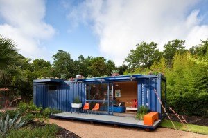 Container Guest House by Poteet Architects