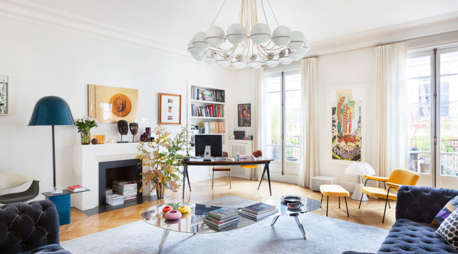 Chic Apartment in Paris by Sandra Benhamou