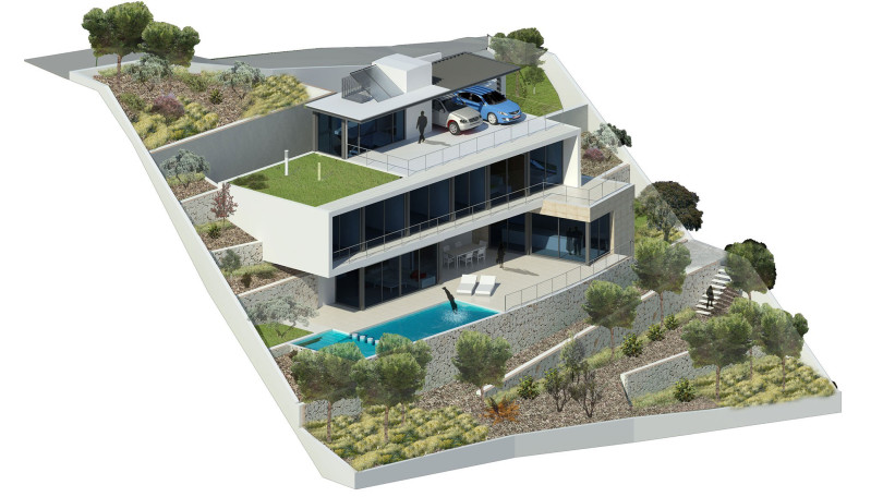 Single family house with swimming pool