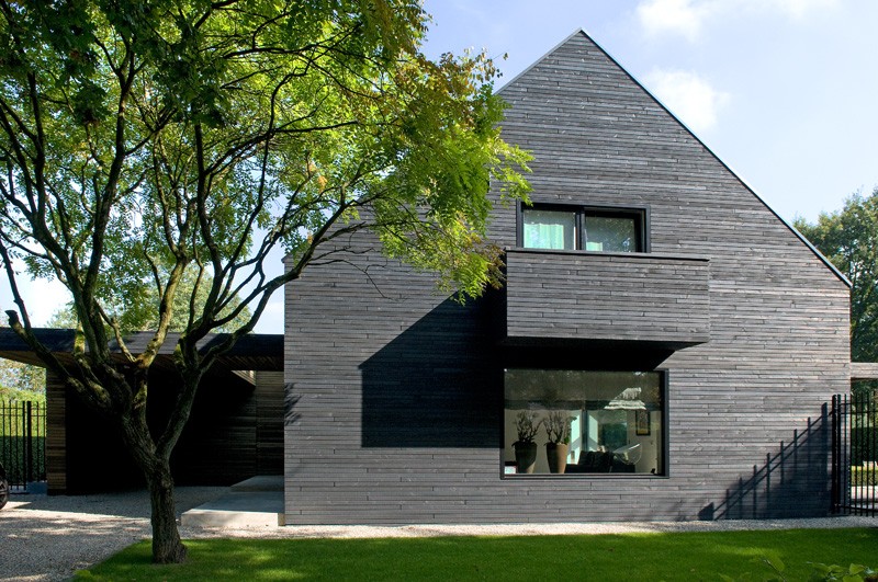 Private house in Laren (Netherlands) - Facade house, Zinc roof, House  extension design