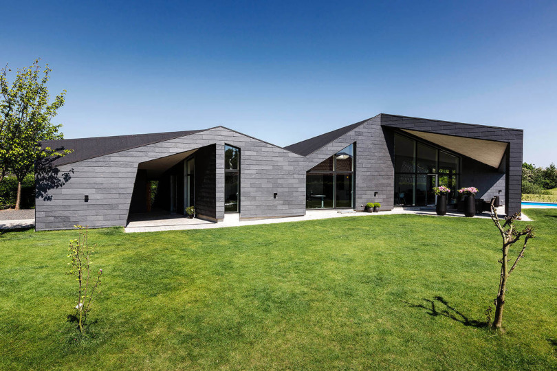 Denmark home with unique design created By Skanlux